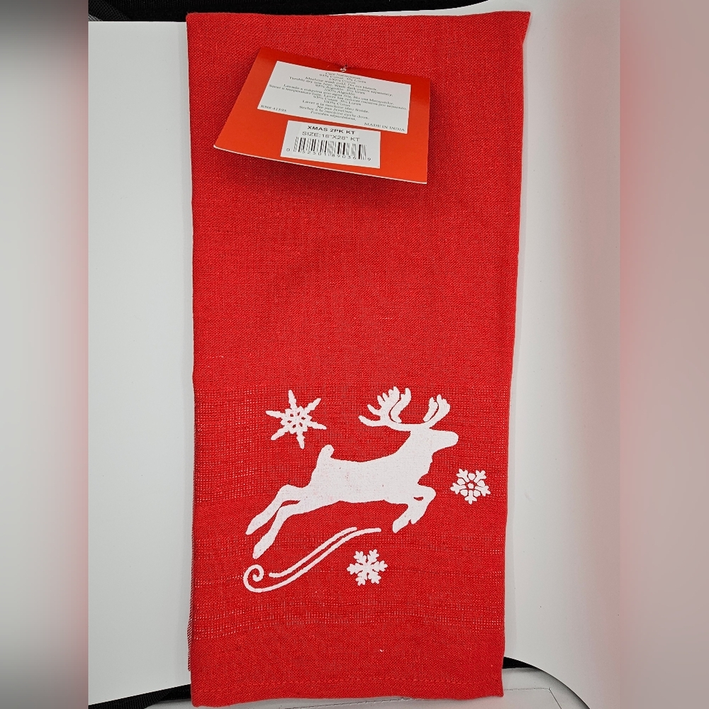 Xmas 2 Pack 18" x 28" Kitchen Towels NWT
